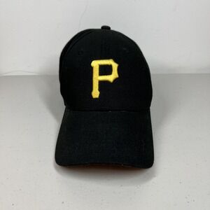 Pittsburgh Pirates Hat Cap Strap Back Black Yellow MLB Baseball Mens‎ New Era